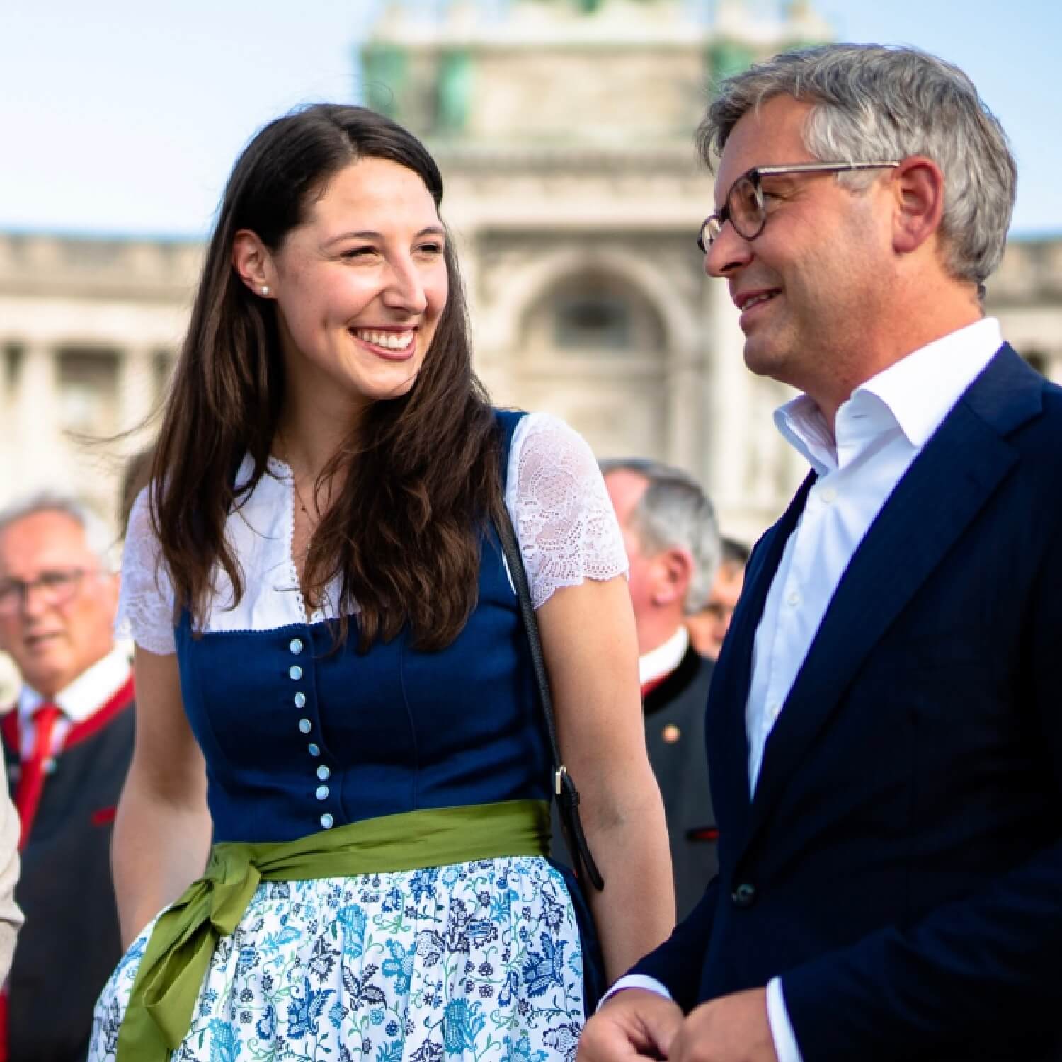 Sophia Kircher mit Magnus Brunner